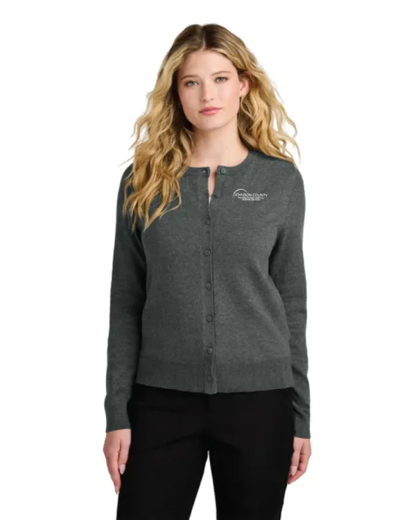 Port Authority Women’s Easy Care Crewneck Cardigan Sweater